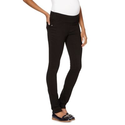 Red Herring Maternity Black under-over the bump maternity jeggings